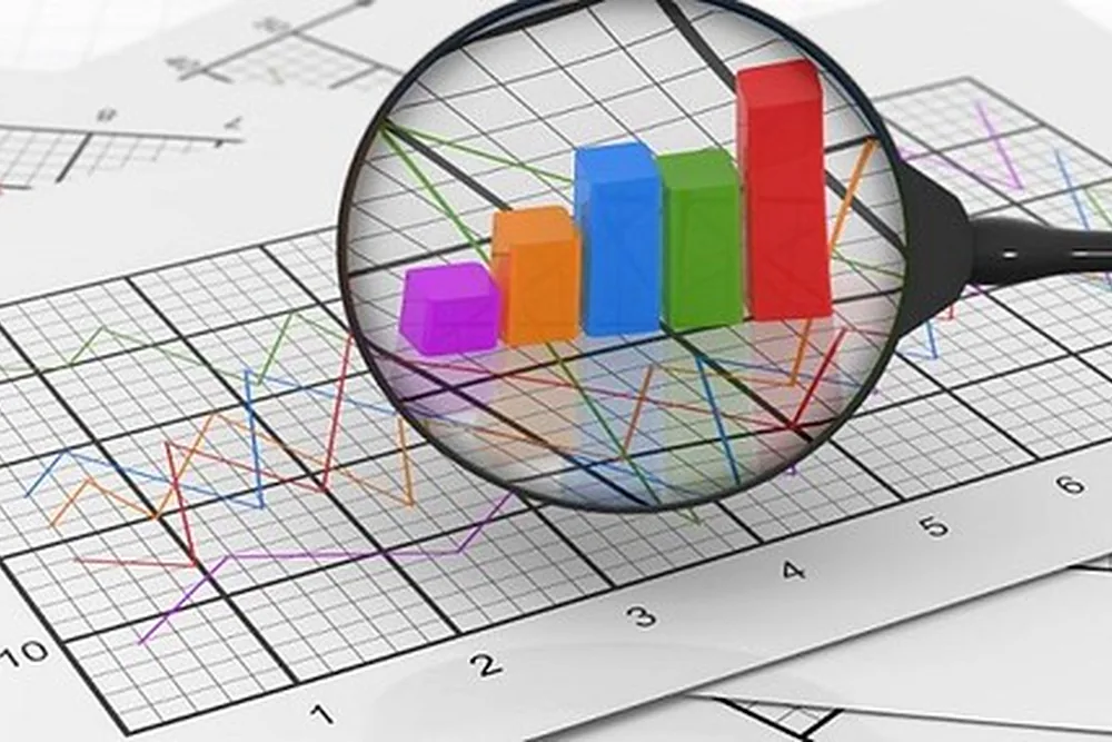 Marketing analytics and local search rankings on screen