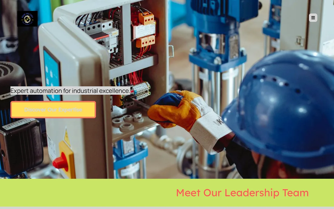 The old Ogun Factory Automation website before the rebuild